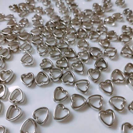 Acrylic Heart Beads