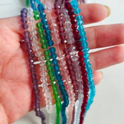 Transparent Glass Crystal Beads (4mm)