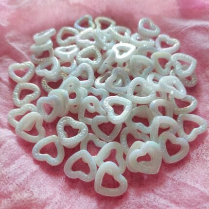 Acrylic Heart Beads