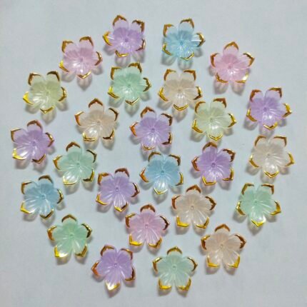 Multicolored Golden Lining Moon Flowers