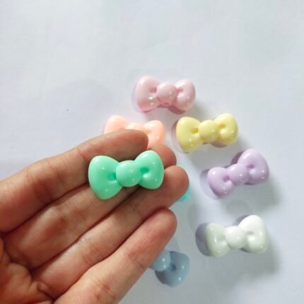 Acrylic Bow Beads